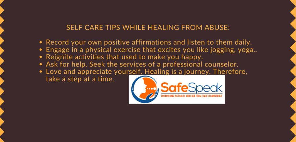 Self-care tips while healing from abuse
