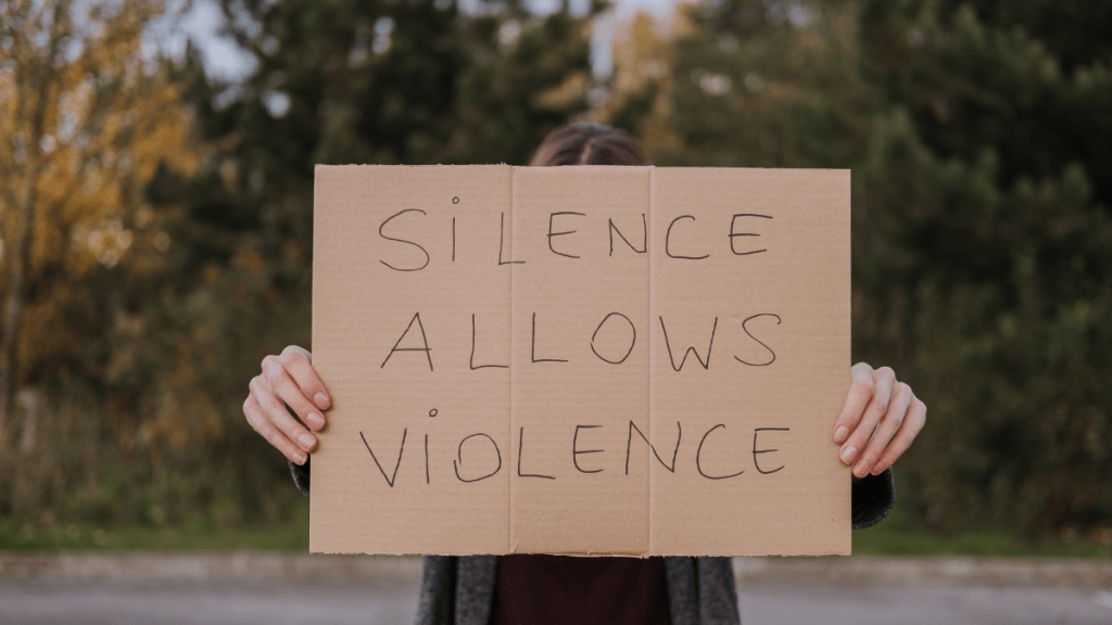 Silence allows violence